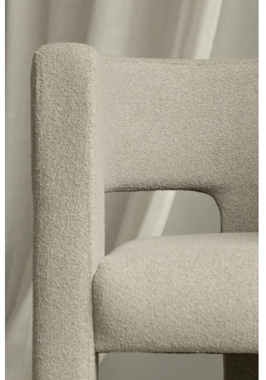 Fotoliu de design bej inchis ALPAH LOOP