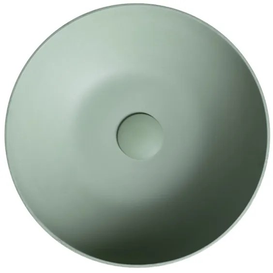 Sapho - Lavoar FORMIGO pentru blat, Ø 39 cm, beton/verde