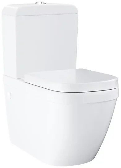 Set vas wc Grohe Euro Ceramic BTW Triple Vortex, PureGuard cu rezervor si capac softclose