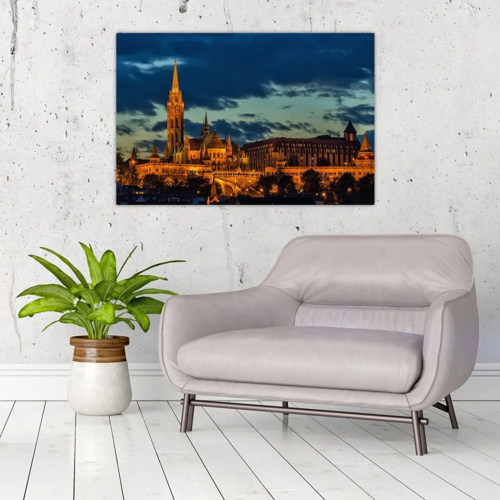 Tablou cu construcție iluminată (90x60 cm)