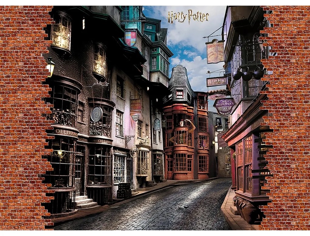 Fototapetă pentru copii Harry Potter Diagon Alley252 x 182 cm, 4 părți