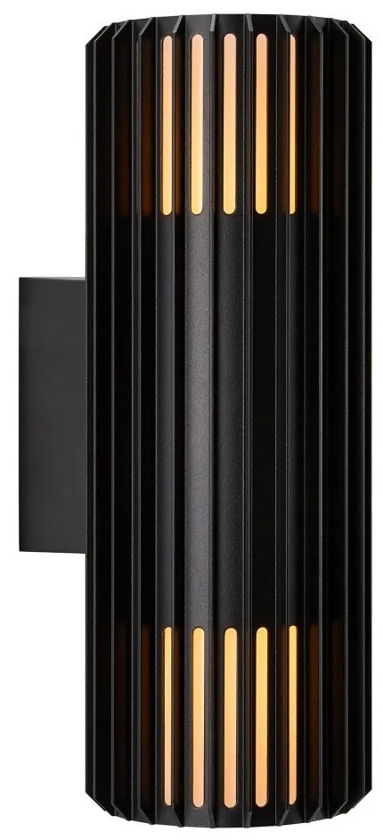 Aplica de perete exterior design nordic IP54 Aludra negru