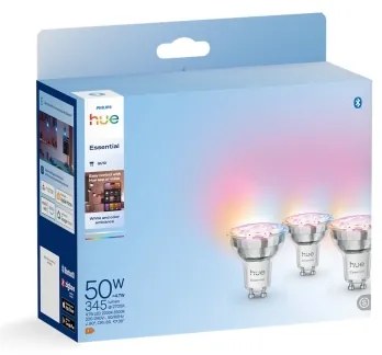 Set de 3 becuri LED dimmabile Philips Hue WACA GU10/4,7W/230V 2200-6500K