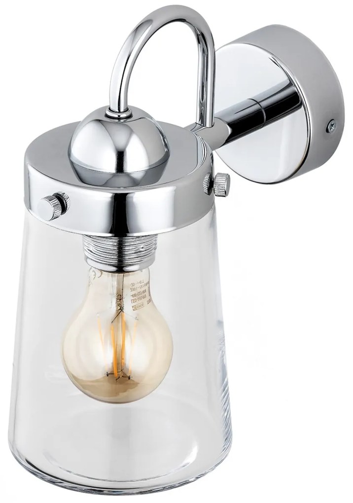 Aplica moderna design elegant PASADENA crom/transparent