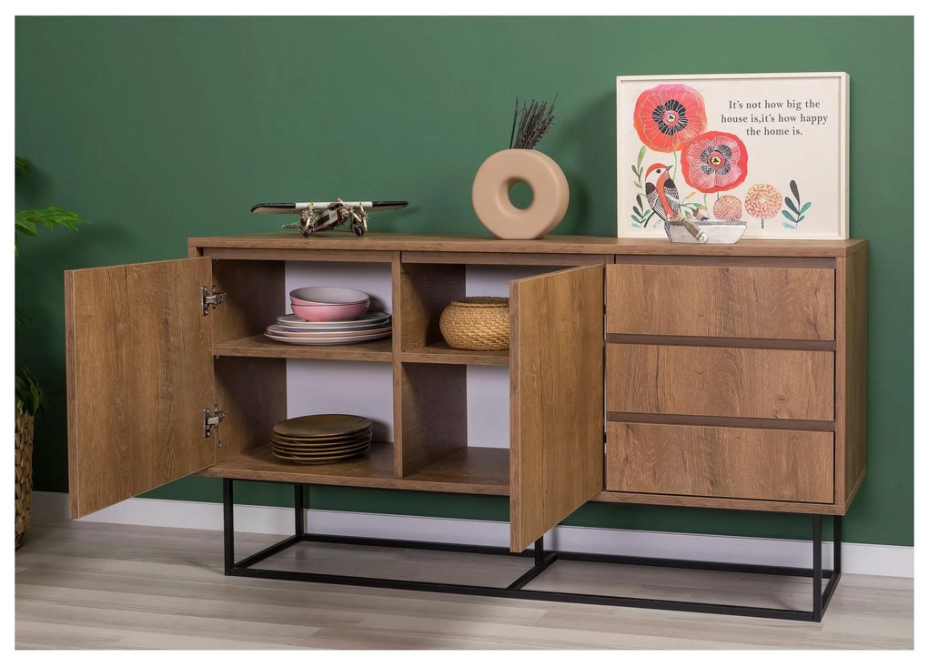Mobilier living Lexuna 14 (Nuc + Negru). 1089038