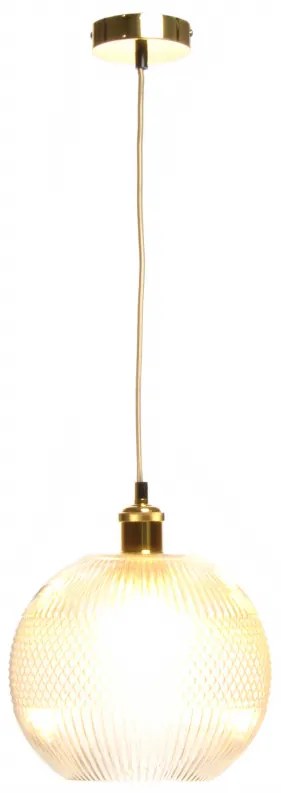 Lustra din sticla Neptun transparenta/gri, un bec