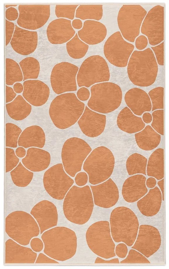 Covor portocaliu lavabil 160x230 cm Orange Meadow – Mila Home