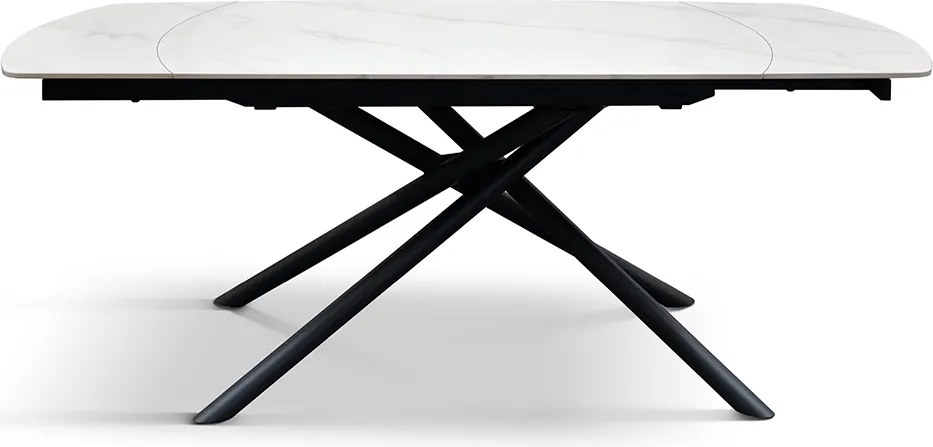 Masa ceramica extensibila Rotativa White  120 x 88 x h 76 cm
