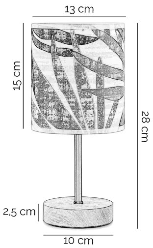 Lampă de masă ONLI FLORA 1xE27/22W/230V 28 cm verde/auriu