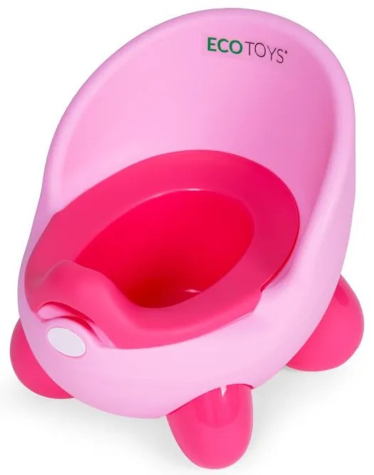 Ghiveci cu inserție detașabilă, picioare anti-alunecare roz