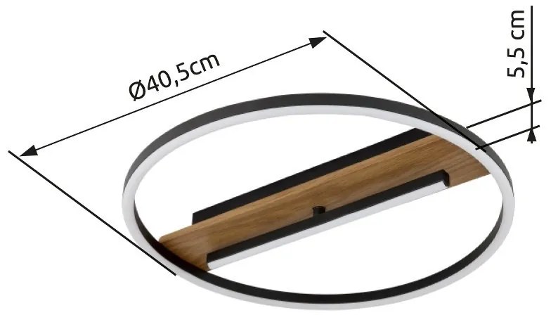 Plafoniera LED moderna PIKARA