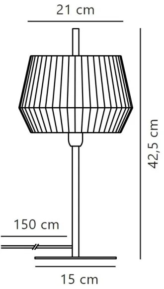 Lampă de masă Nordlux DICTE 1xE14/40W/230V bej/negru