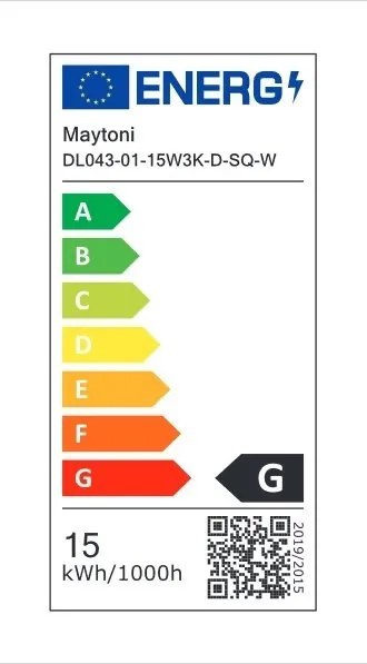 Spot LED incastrabil dimabil design tehnic Alpha alb 8,5x8,5cm, 3000K