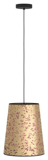 Lustră pe cablu Eglo 390292 CASTUERA 1xE27/25W/230V auriu/roz