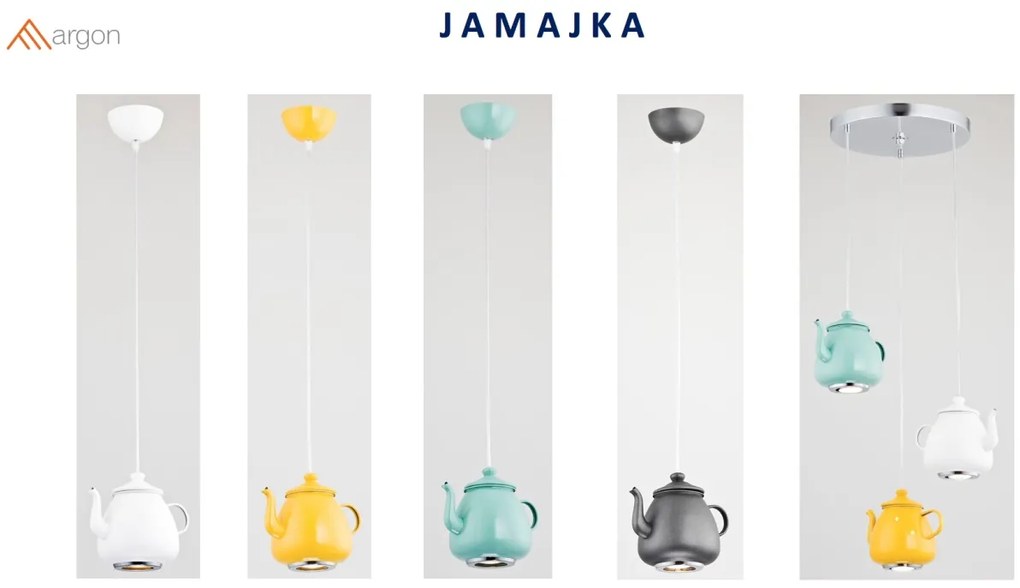 Pendul design decorativ in forma de ceainic JAMAJKA antracit