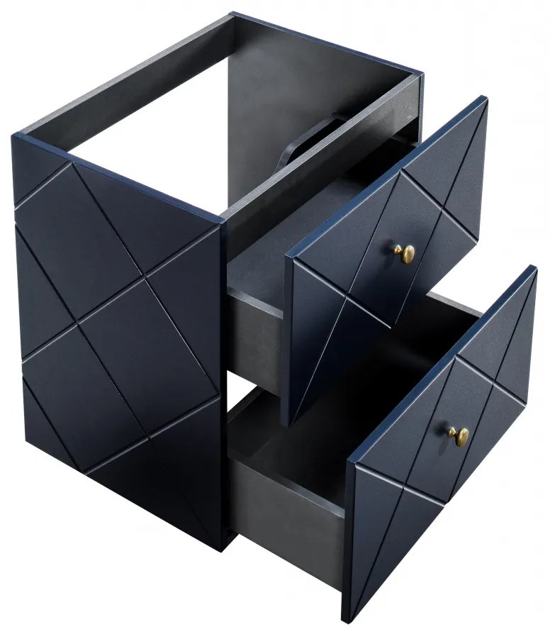 BLAT DE DIFERITE DIMENSIUNI PENTRU MASTILE DE BAIE CU LAVOAR APLICAT DIN GAMA DE PRODUSE Elegant BLUE , MDF - CULOARE BLEUMARIN