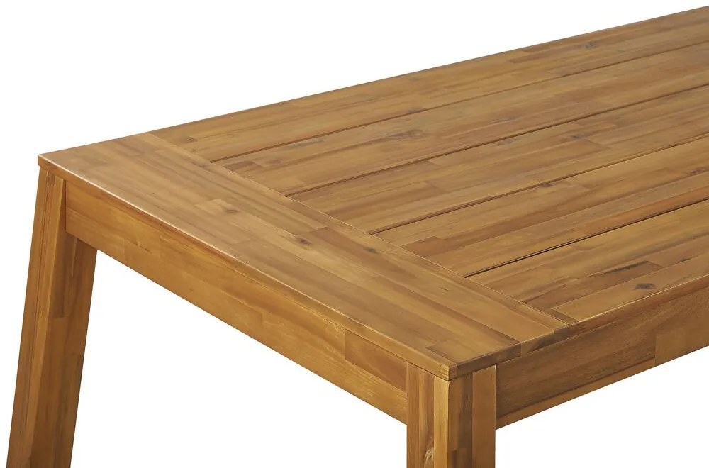 Set mobilier grădină LIVIGNO (lemn deschis) (cu bănci) (pentru 6 persoane). 1026905