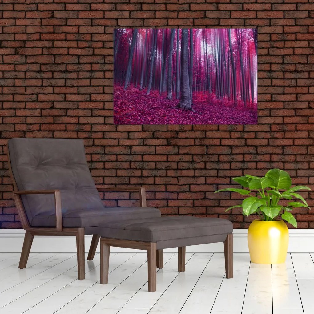 Tablou - Pădurea roz (90x60 cm)