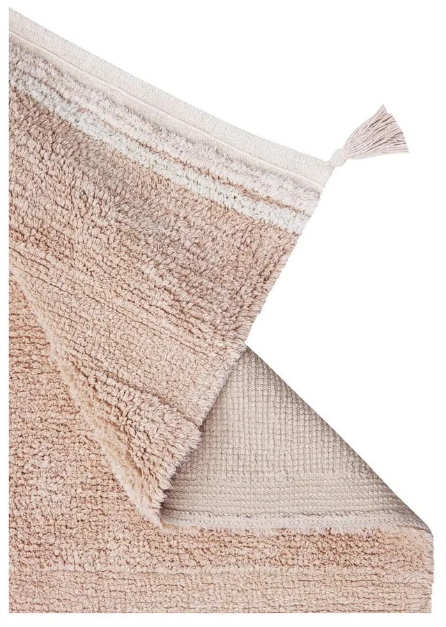 Covor roz deschis lavabil/țesut manual din bumbac 140x200 cm Bloom Rose – Lorena Canals