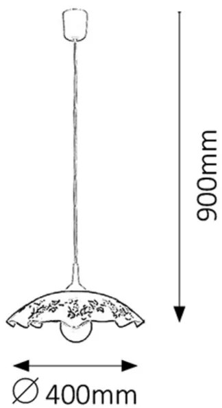 Rabalux 4782 - Lustra VINO E27/60W/230V