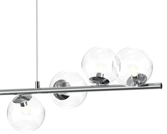 ONLI - Lustră suspendată cu cablu KIMBERLY 8xG9/6W/230V crom lucios