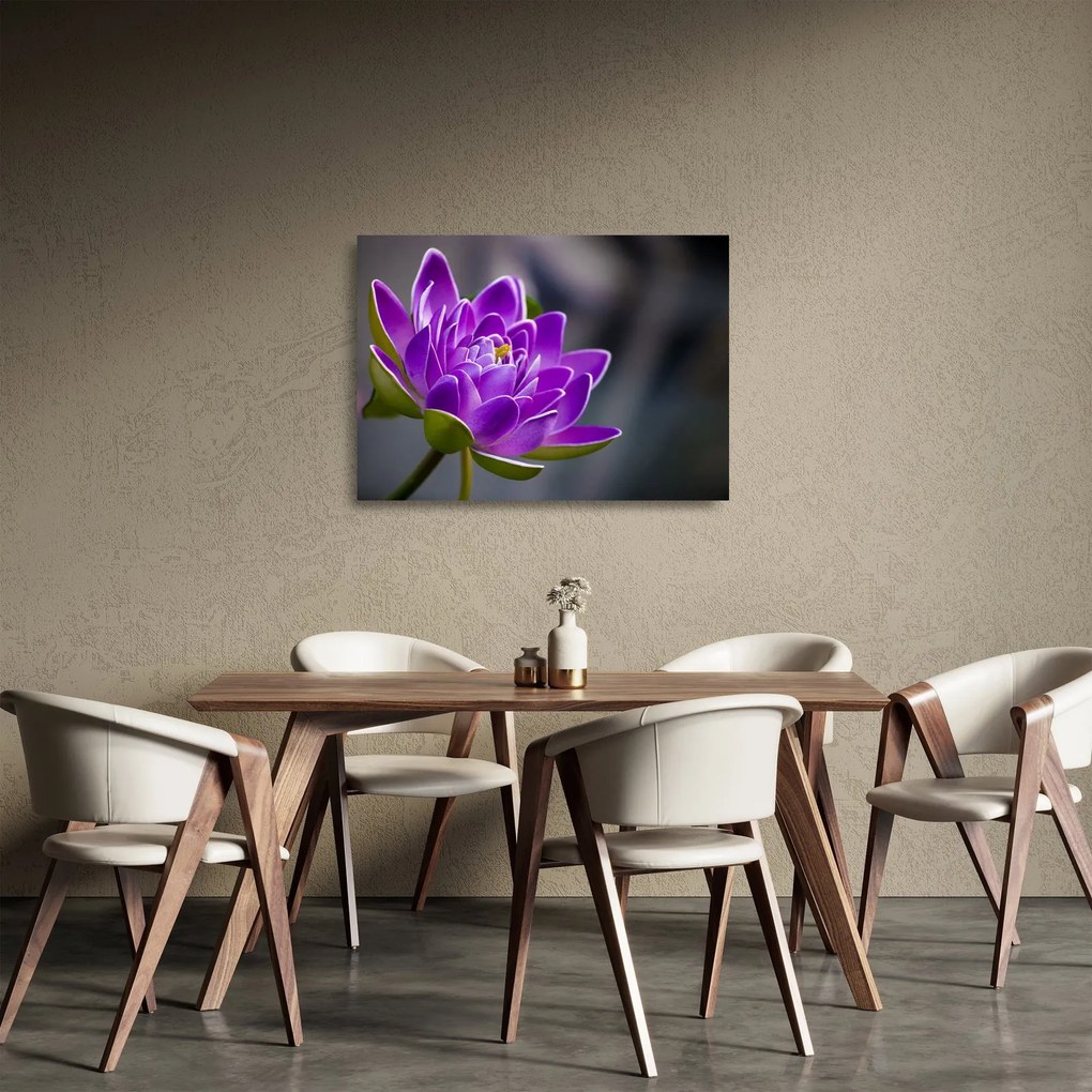 Tablou pe sticlă floarei (70x50 cm)