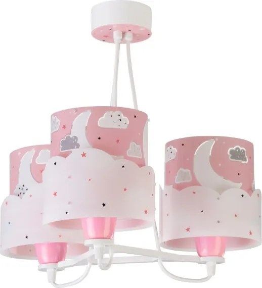 Dalber 61237S - Lustră copii MOON 3xE27/60W/230V