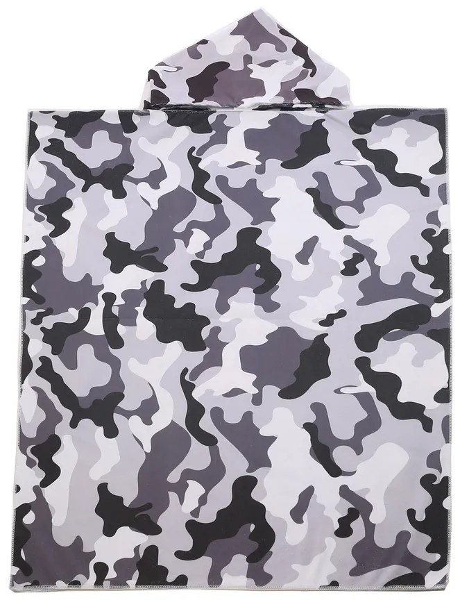 Poncho ARMY gri 80 x 145 cm Dimensiune: 80 x 145 cm