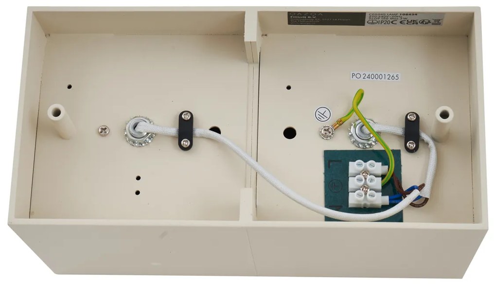 Spotlight modern de perete bej, reglabil, cu 2 lumini - Box