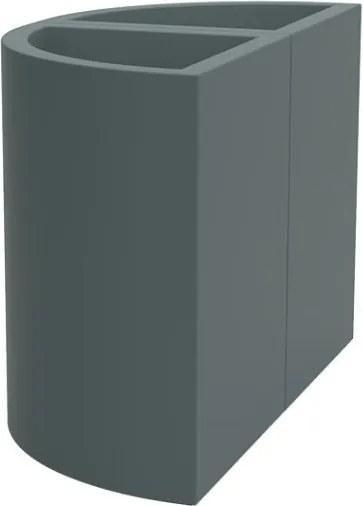 Set de 2 Ghivece plante pe colt design decorativ exterior/interior Angular pot 55x39x55cm