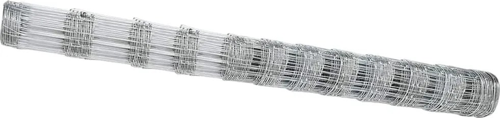 vidaXL Gard pentru câmp Argintiu 50 x 1,4 m Oțel galvanizat