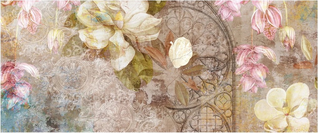 Tablou - Ornament de flori (120x50 cm)