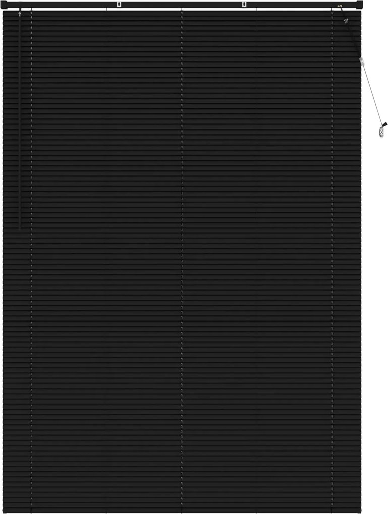 vidaXL Jaluzea venetiană Manual Ajustabil Negru 213 x 160 cm PVC