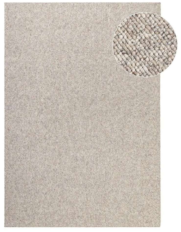 Covor gri/crem lavabil 80x150 cm Rocco Dark Cream – Elle Decoration