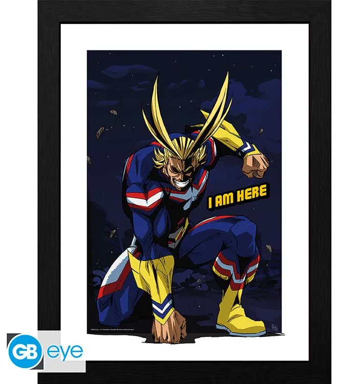 Poster înrămat My Hero Academia - All Might