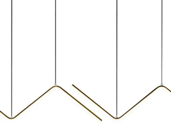 Lustră LED pe cablu VERTE 2xLED/11W/230V negru