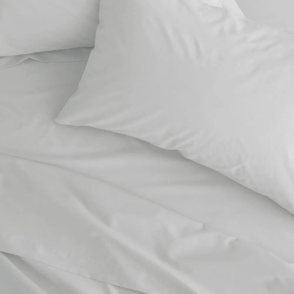 Cearceaf alb din bumbac percale 180x260 cm Easy Iron Percale – Catherine Lansfield