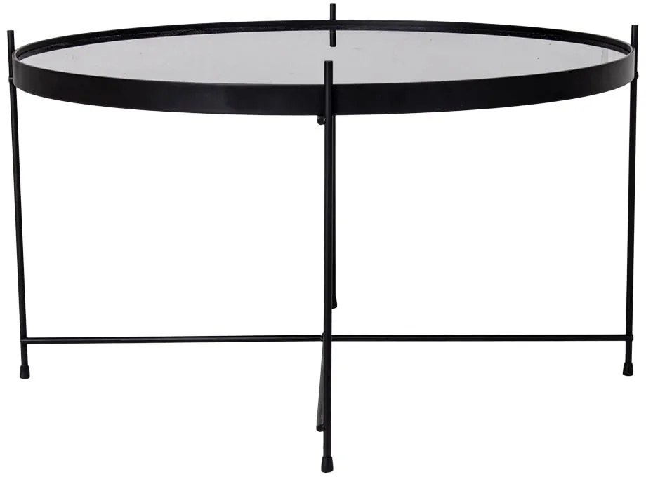 Măsuță de cafea rotundă neagră ø 70 cm Venezia - House Nordic