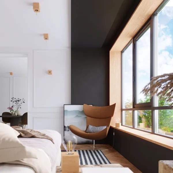 Plafonieră ABEL 1xE27/60W/230V lemn