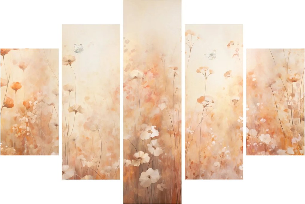 Tablou - Model de flori sălbatice (150x105 cm)
