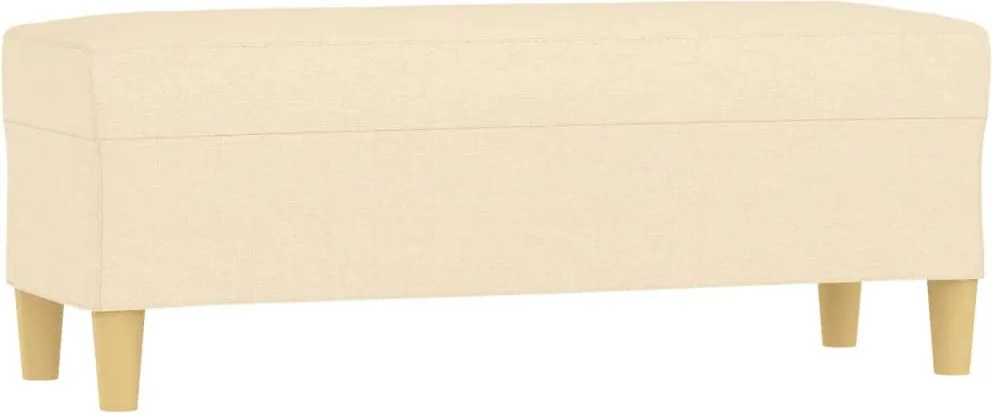 vidaXL Bancă, crem, 100x35x41 cm, textil