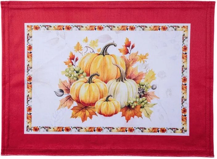 decoDoma Set de 4 suporturi și traversă de masă PUMPKINS
