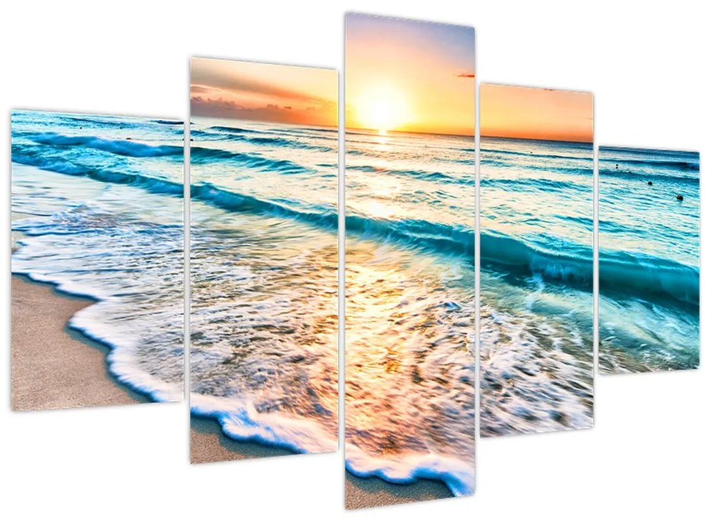 Tablou - Plaja de la mare (150x105 cm)