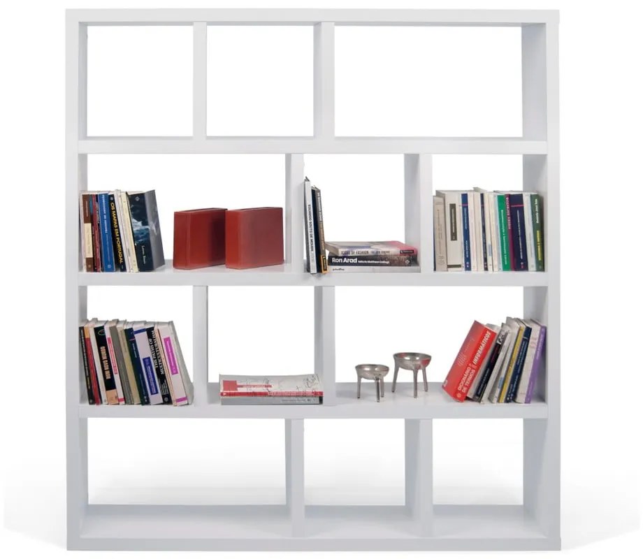 Bibliotecă albă 150x159 cm Berlin – TemaHome