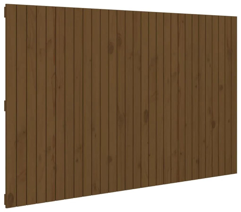 824966 vidaXL Tăblie de pat pentru perete, maro miere, 185x3x110 cm, lemn pin