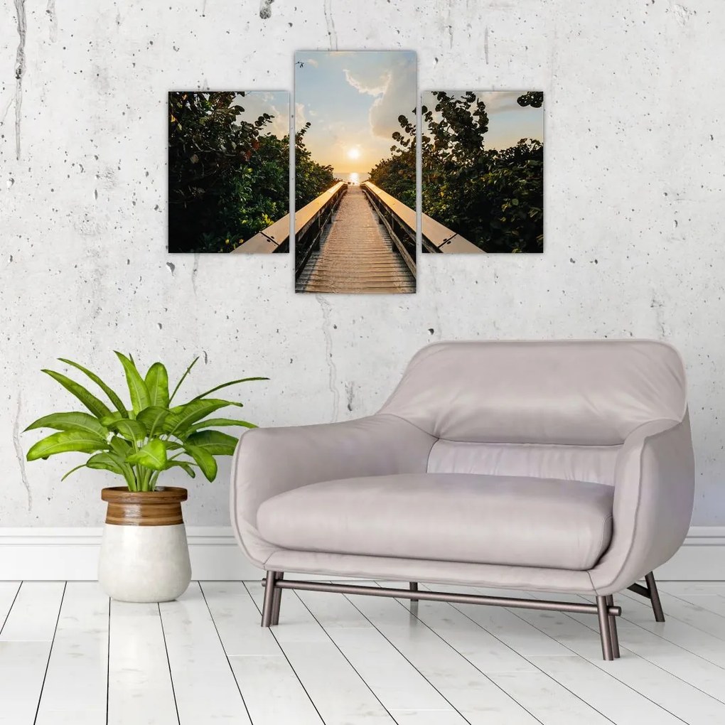 Tablou - drum spre soare (90x60 cm)