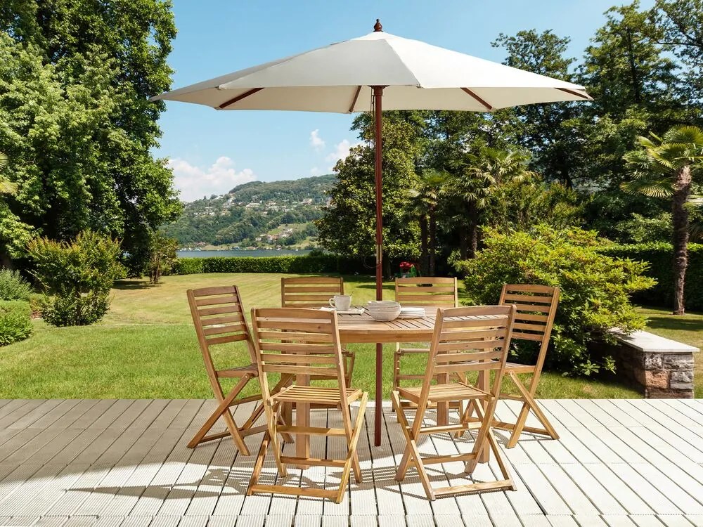 Set mobilier de grădină Tiarra (lemn deschis) . 1076326