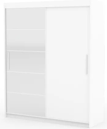 Dulap cu usi glisante si oglinda, 180x215 cm, Esti, ADRK Furniture (Culoare: Sonoma)