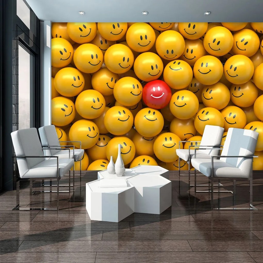Fototapet - emoticoane vesele (152,5x104 cm)