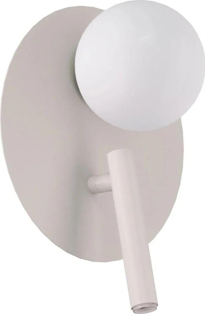 Lampă de perete cu spot HOTEL MOOD 1xG9/12W/230V + 1xG9/3W gri